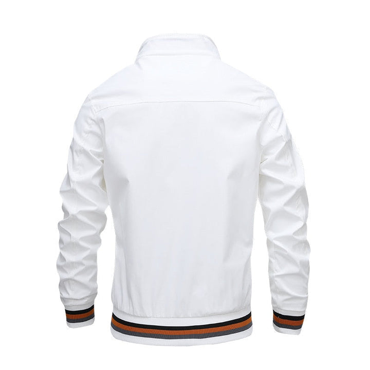 Mens Bomber Jacket Zip-Up Casual Classic Fit