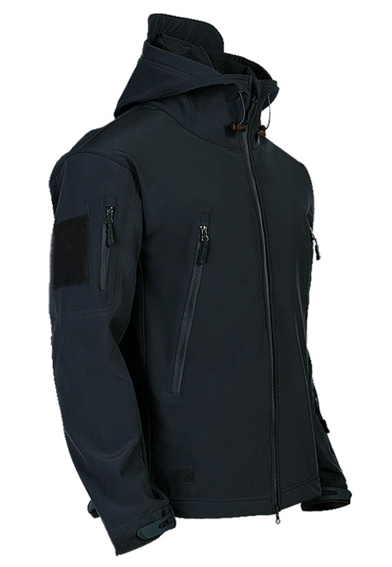 Mens Tactical Softshell Jacket Waterproof Windproof with Hood