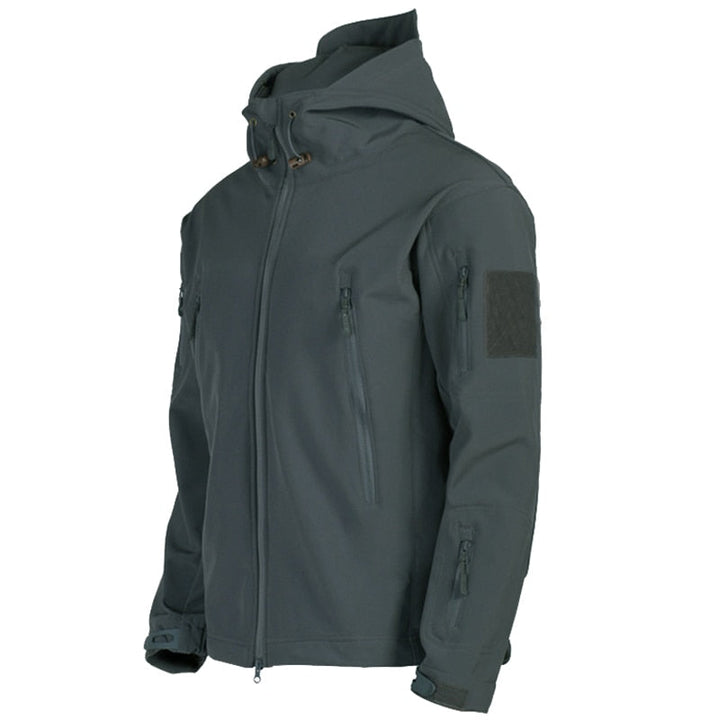 Mens Tactical Softshell Jacket Waterproof Windproof with Hood