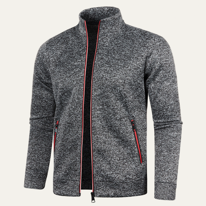 Mens Track Jacket Full Zip Casual Stand Collar