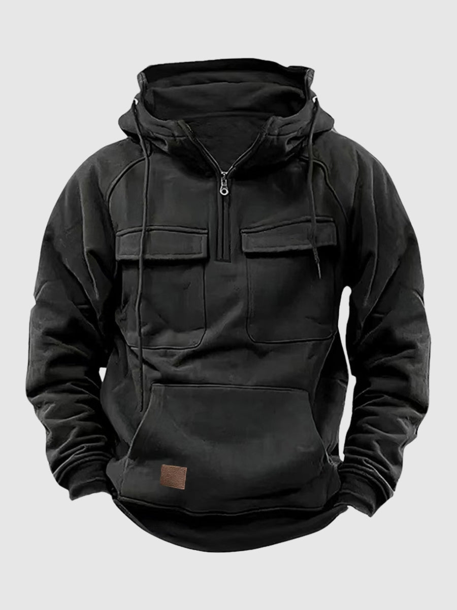Mens Hoodie Warm Fleece Casual Fit - BritishMode