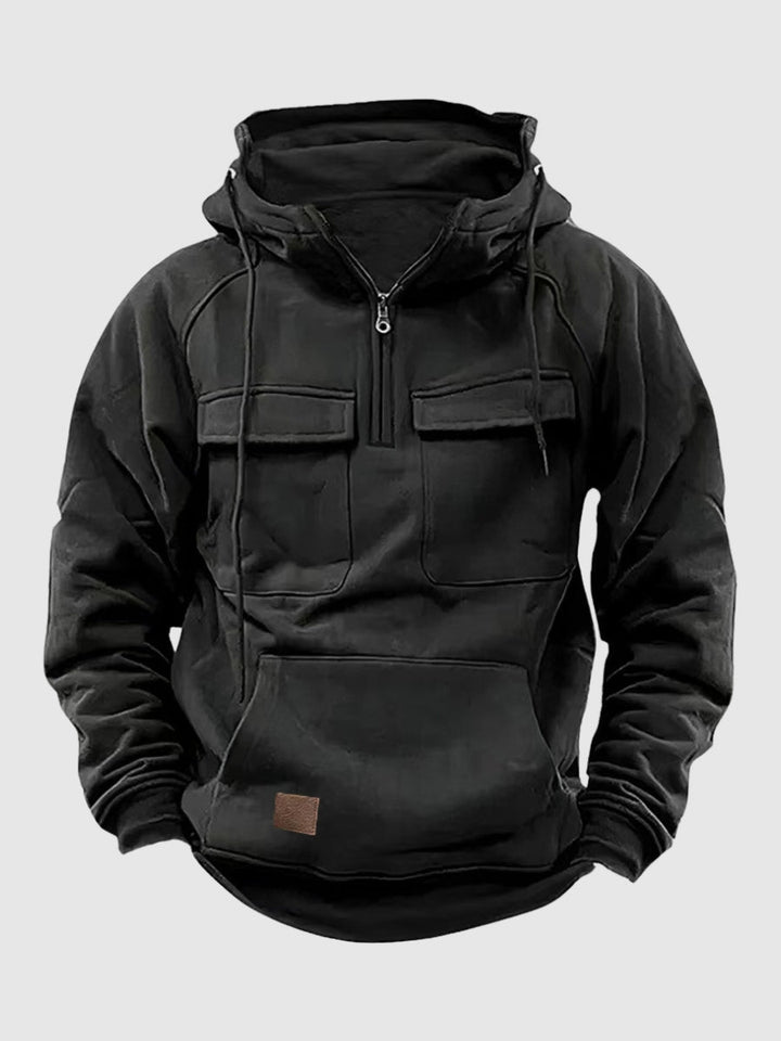 Mens Hoodie Warm Fleece Casual Fit - BritishMode