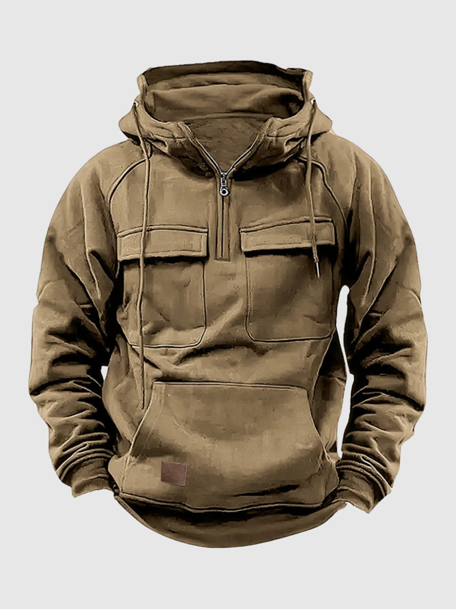 Mens Hoodie Warm Fleece Casual Fit