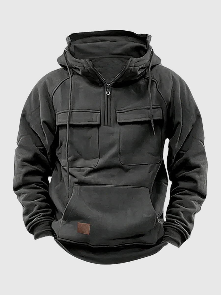 Mens Hoodie Warm Fleece Casual Fit