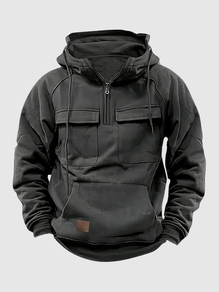 Mens Hoodie Warm Fleece Casual Fit