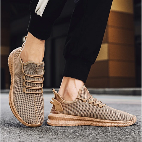 Mens Lightweight Sneakers with Orthopedic Footbed