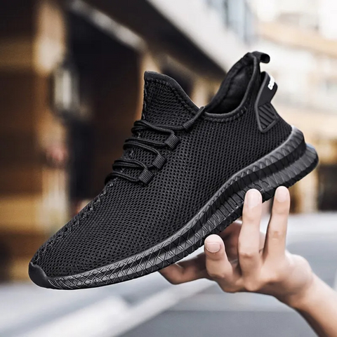 Mens Lightweight Sneakers with Orthopedic Footbed