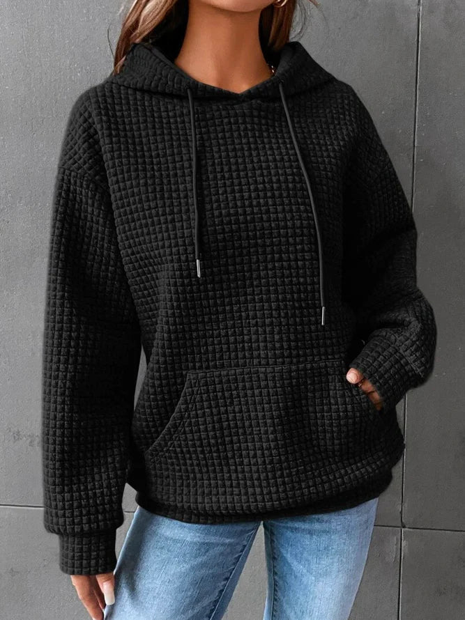 Womens Hoodie Cotton Blend Relaxed Fit Comfortable - BritishMode
