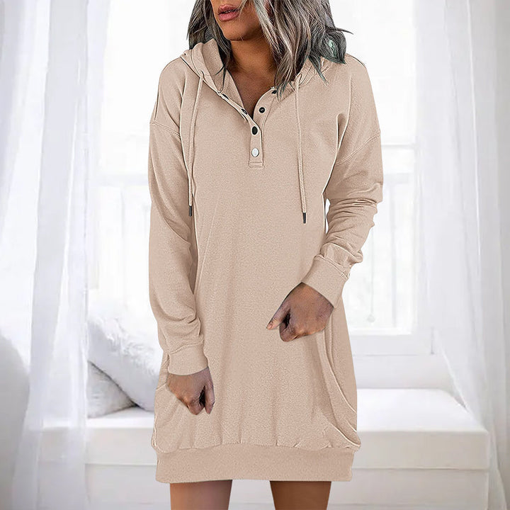 Womens Long Hoodie Minimalistic Relaxed Fit