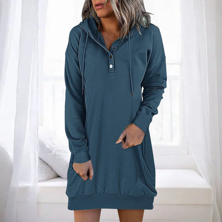 Womens Long Hoodie Minimalistic Relaxed Fit