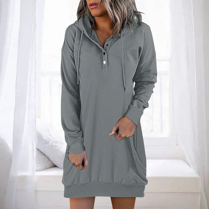 Womens Long Hoodie Minimalistic Relaxed Fit