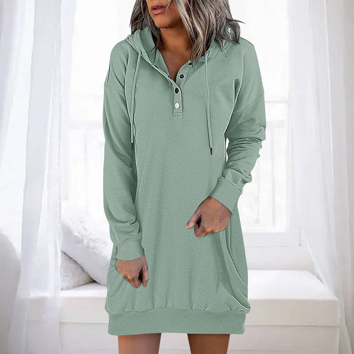 Womens Long Hoodie Minimalistic Relaxed Fit