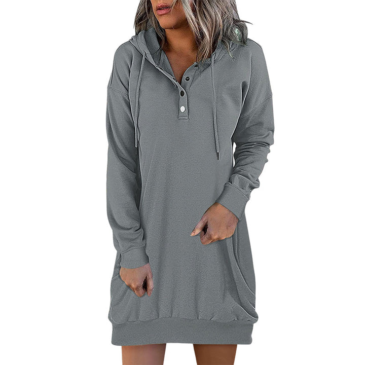 Womens Long Hoodie Minimalistic Relaxed Fit