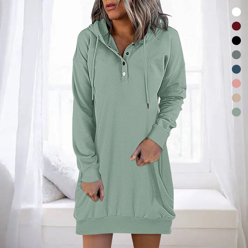 Womens Long Hoodie Minimalistic Relaxed Fit