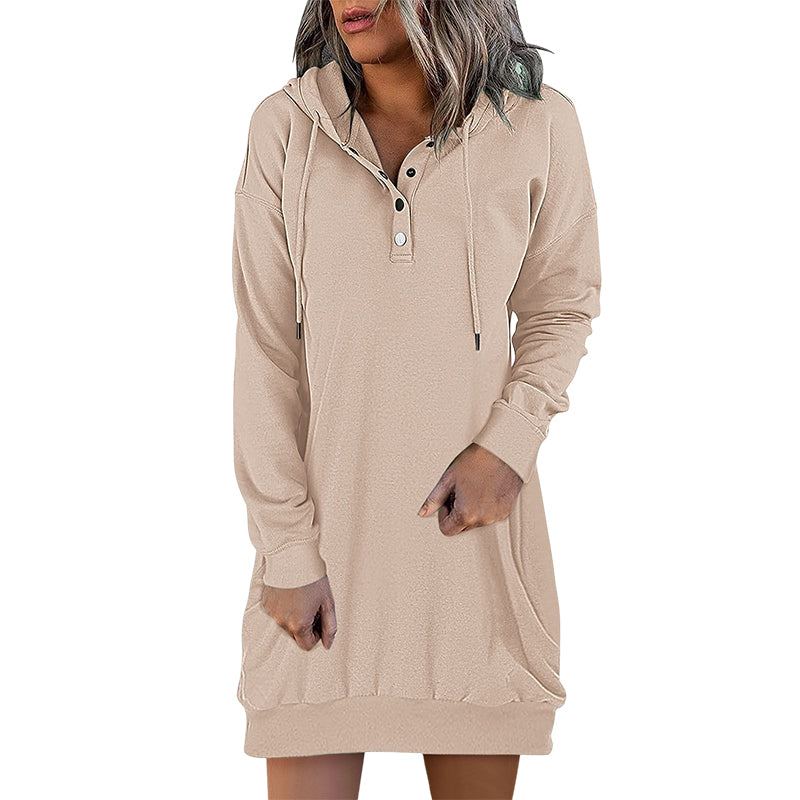 Womens Long Hoodie Minimalistic Relaxed Fit
