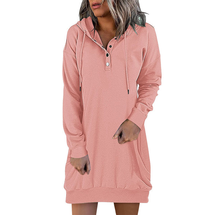 Womens Long Hoodie Minimalistic Relaxed Fit