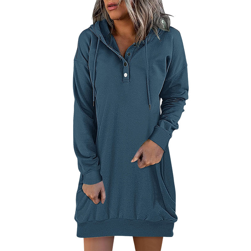 Womens Long Hoodie Minimalistic Relaxed Fit