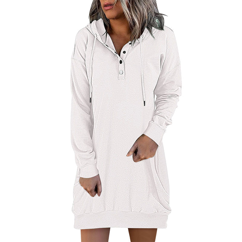 Womens Long Hoodie Minimalistic Relaxed Fit