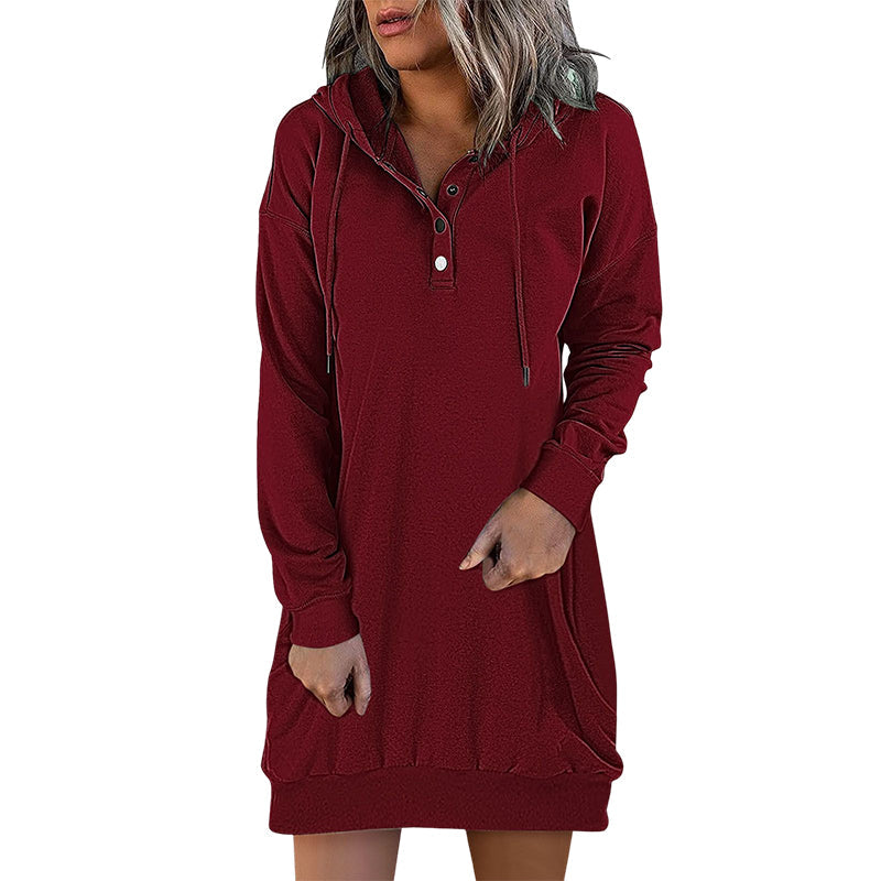 Womens Long Hoodie Minimalistic Relaxed Fit