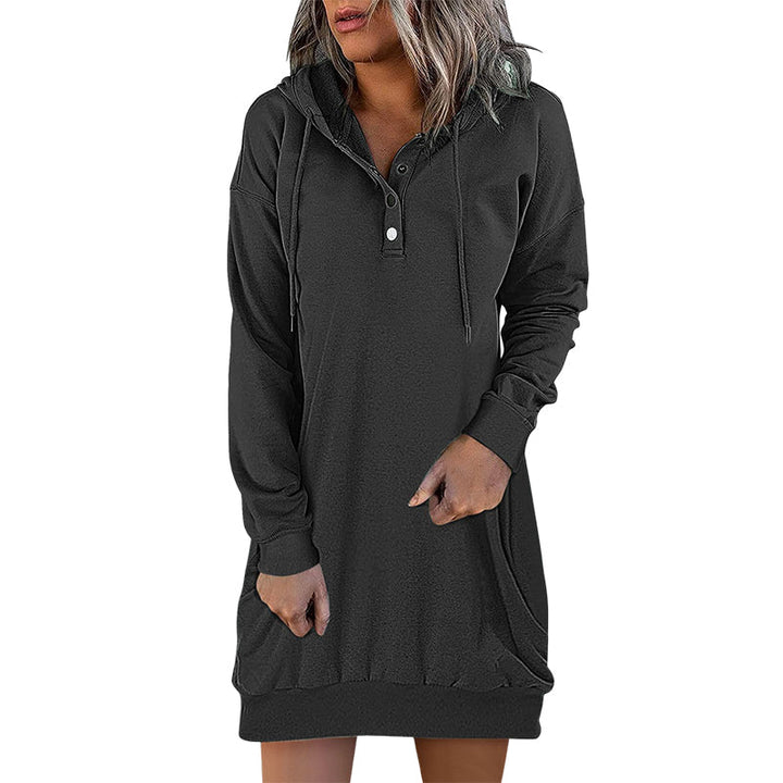 Womens Long Hoodie Minimalistic Relaxed Fit