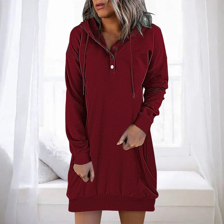 Womens Long Hoodie Minimalistic Relaxed Fit