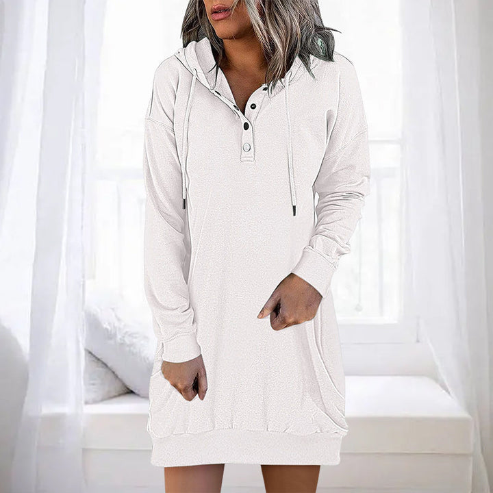 Womens Long Hoodie Minimalistic Relaxed Fit