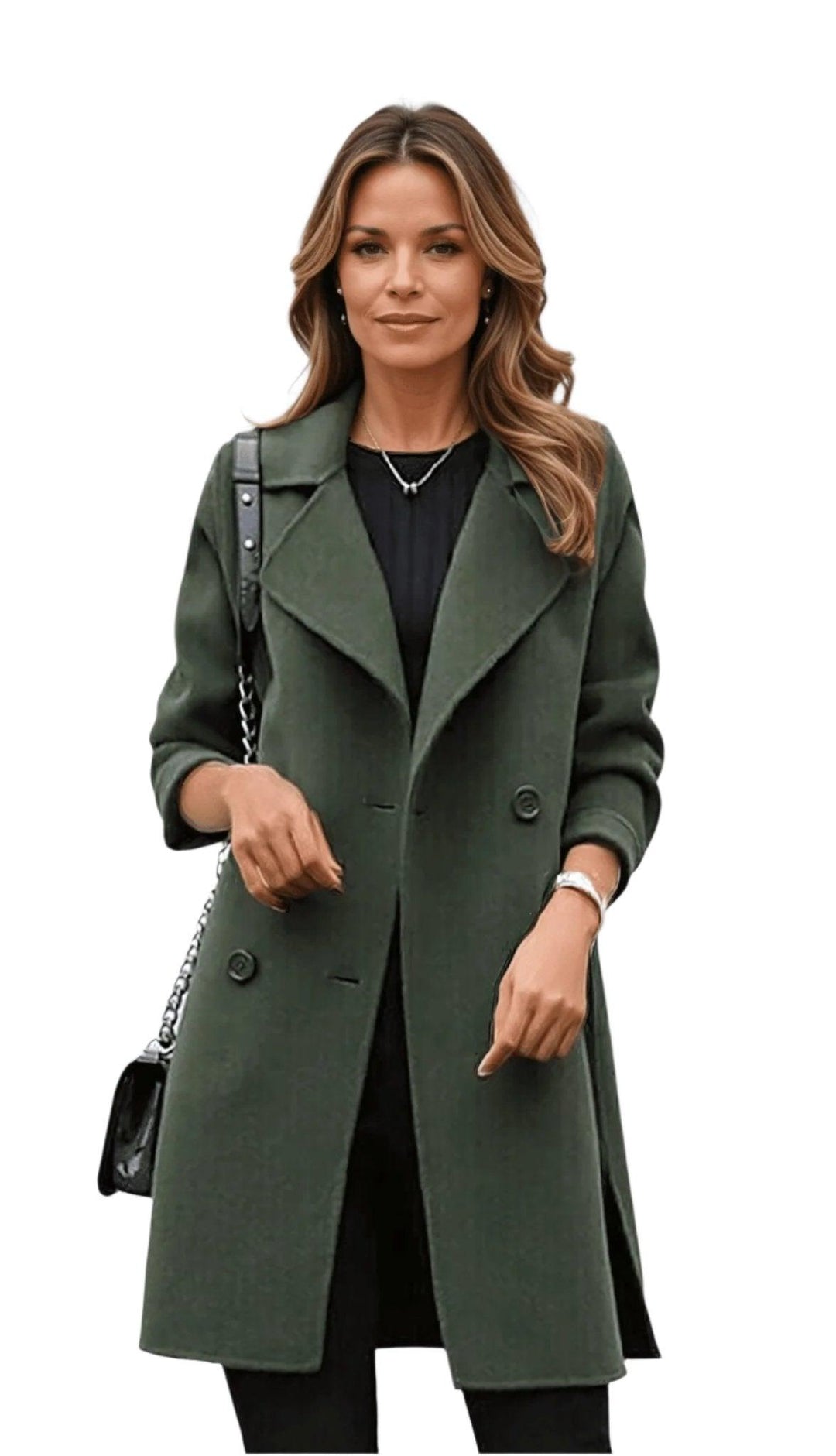 Womens Trench Coat Classic Stylish Elegant Fit - BritishMode
