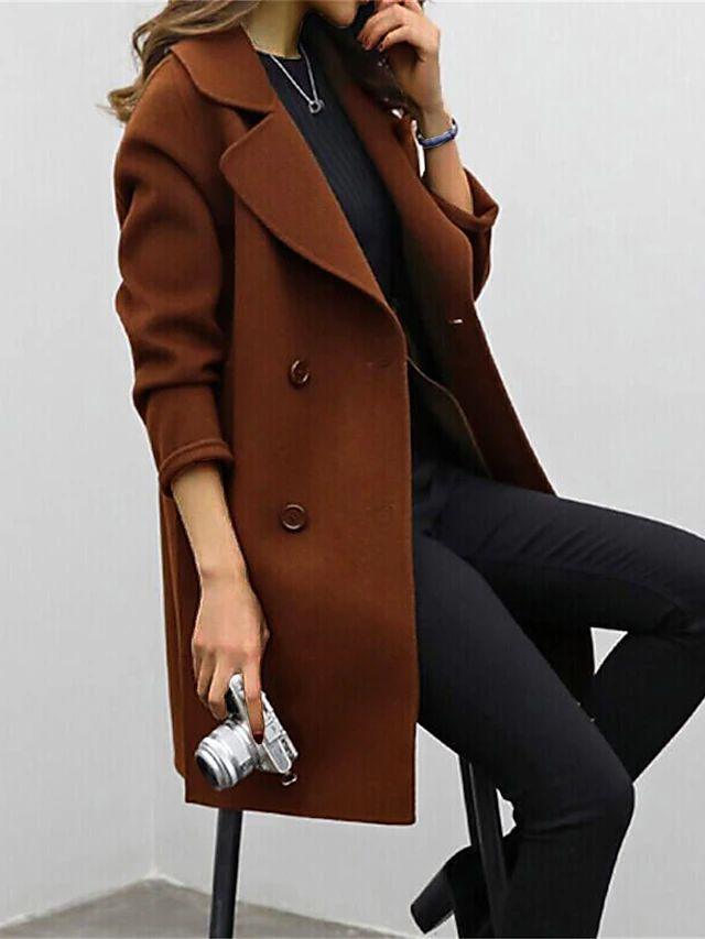 Womens Trench Coat Classic Stylish Elegant Fit