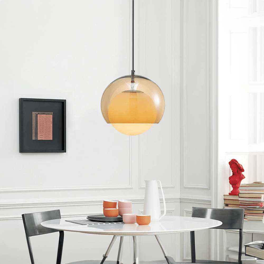 Glass Pendant with Soft Shade - BritishMode