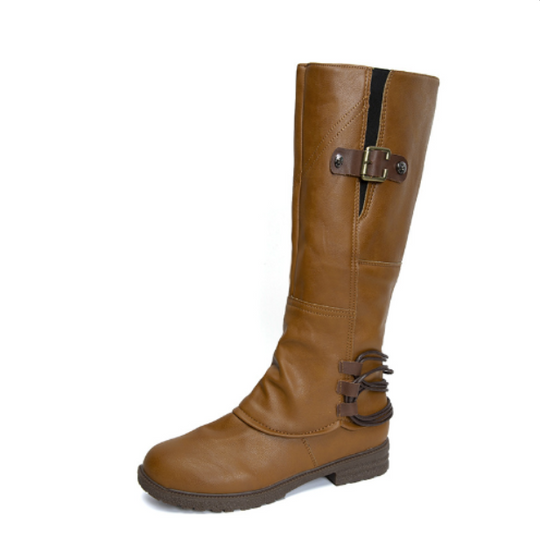 Womens Leather Knee-High Boots Classic Fit