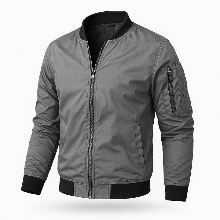 Unisex Lightweight Bomber Jacket Relaxed Fit