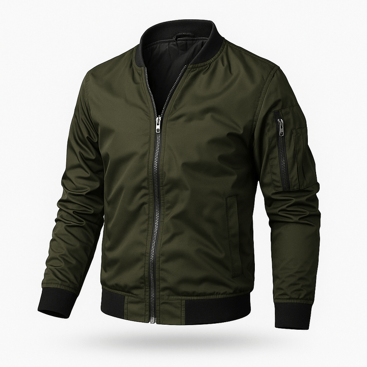 Unisex Lightweight Bomber Jacket Relaxed Fit