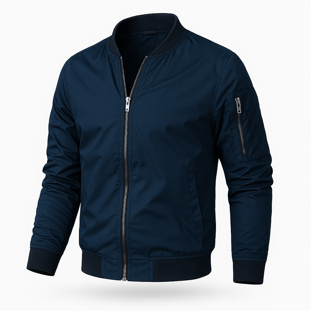 Unisex Lightweight Bomber Jacket Relaxed Fit