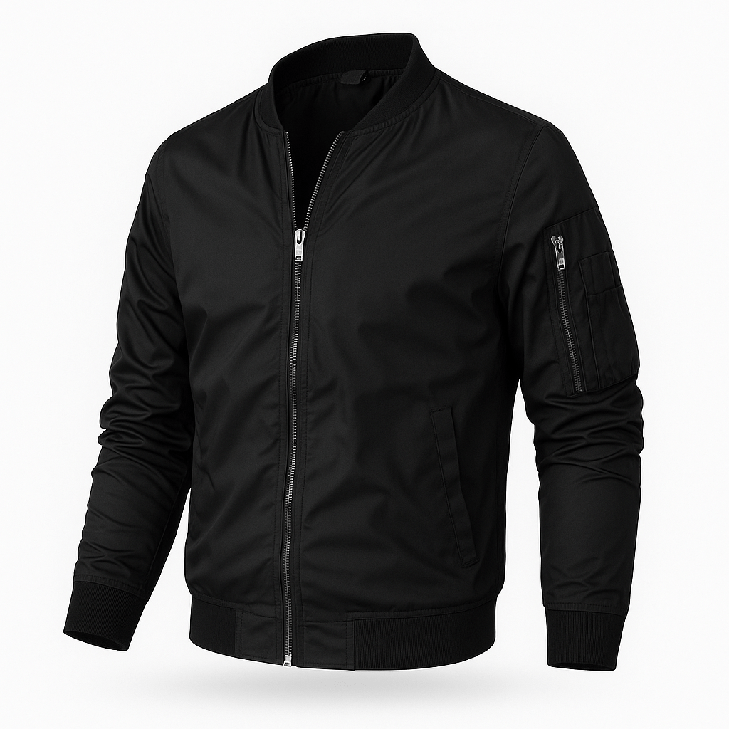 Unisex Lightweight Bomber Jacket Relaxed Fit