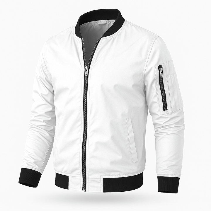 Unisex Lightweight Bomber Jacket Relaxed Fit