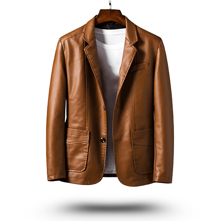 Mens Leather Jacket Classic Fit