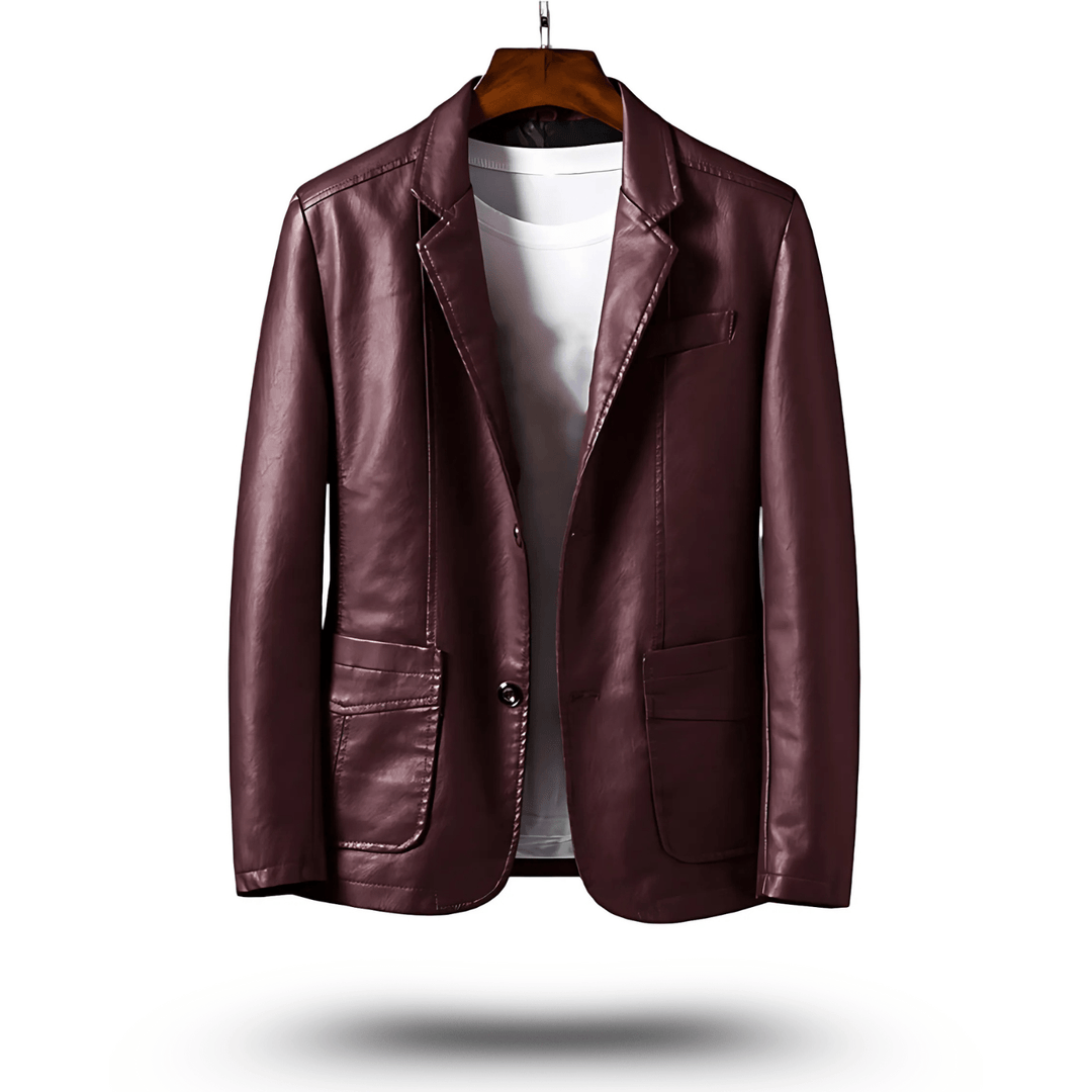 Mens Leather Jacket Classic Fit