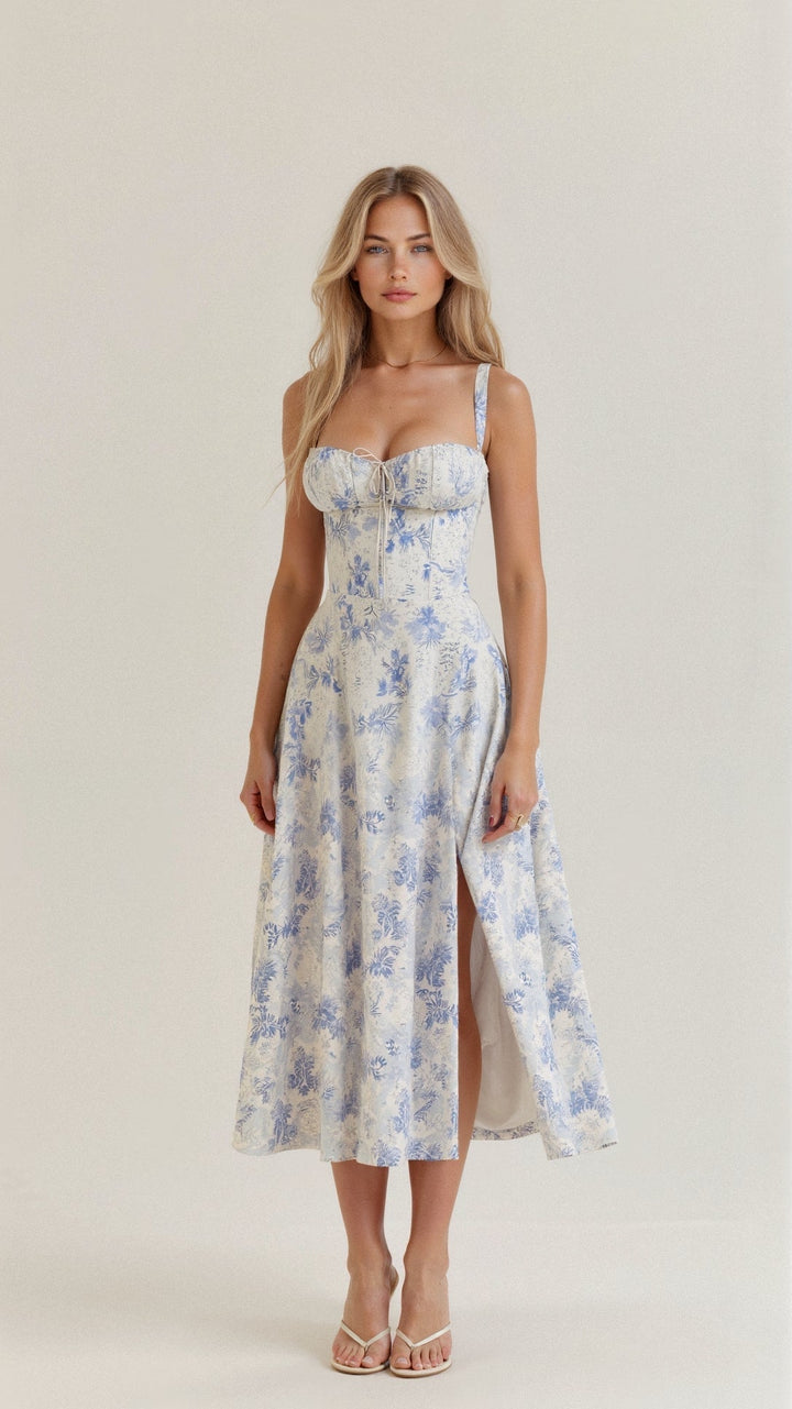 Womens Bodycon Midi Dress Feminine Fit