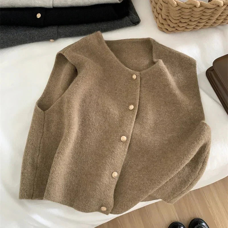 Womens Sweater Vest Cable Knit Soft Fit