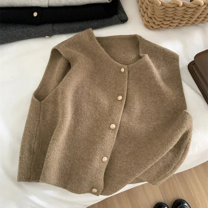 Womens Sweater Vest Cable Knit Soft Fit