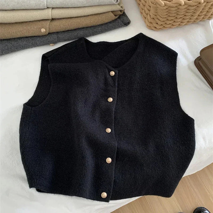 Womens Sweater Vest Cable Knit Soft Fit