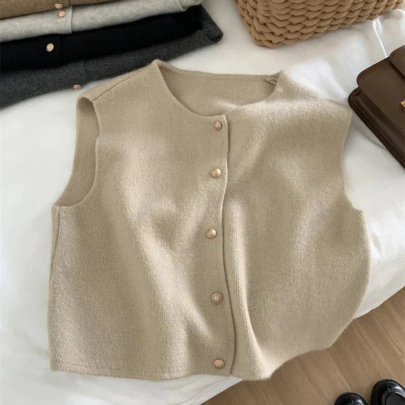 Womens Sweater Vest Cable Knit Soft Fit