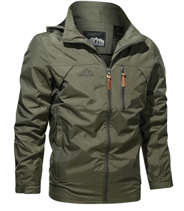 Mens Waterproof Outdoor Jacket Lightweight Windproof Fit