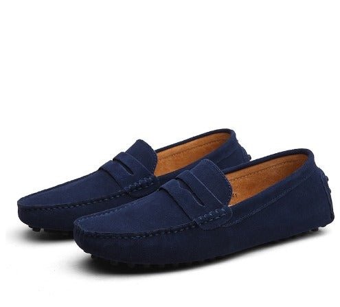 Mens Loafers Italian Leather Slip-On