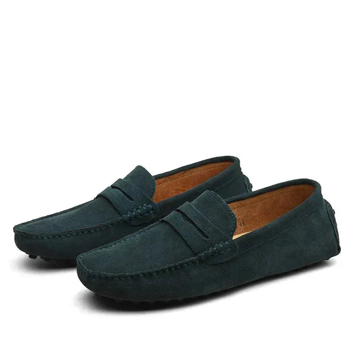 Mens Loafers Italian Leather Slip-On