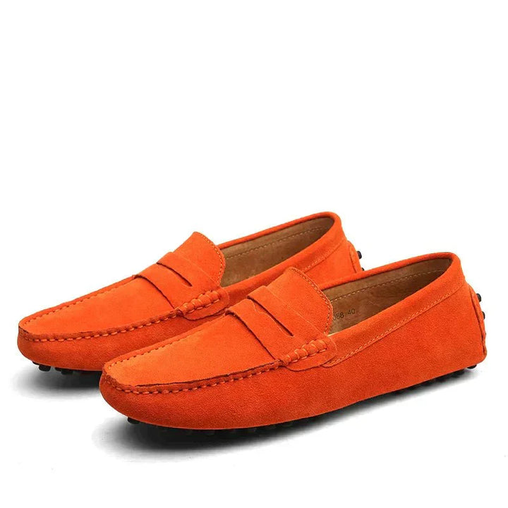 Mens Loafers Italian Leather Slip-On