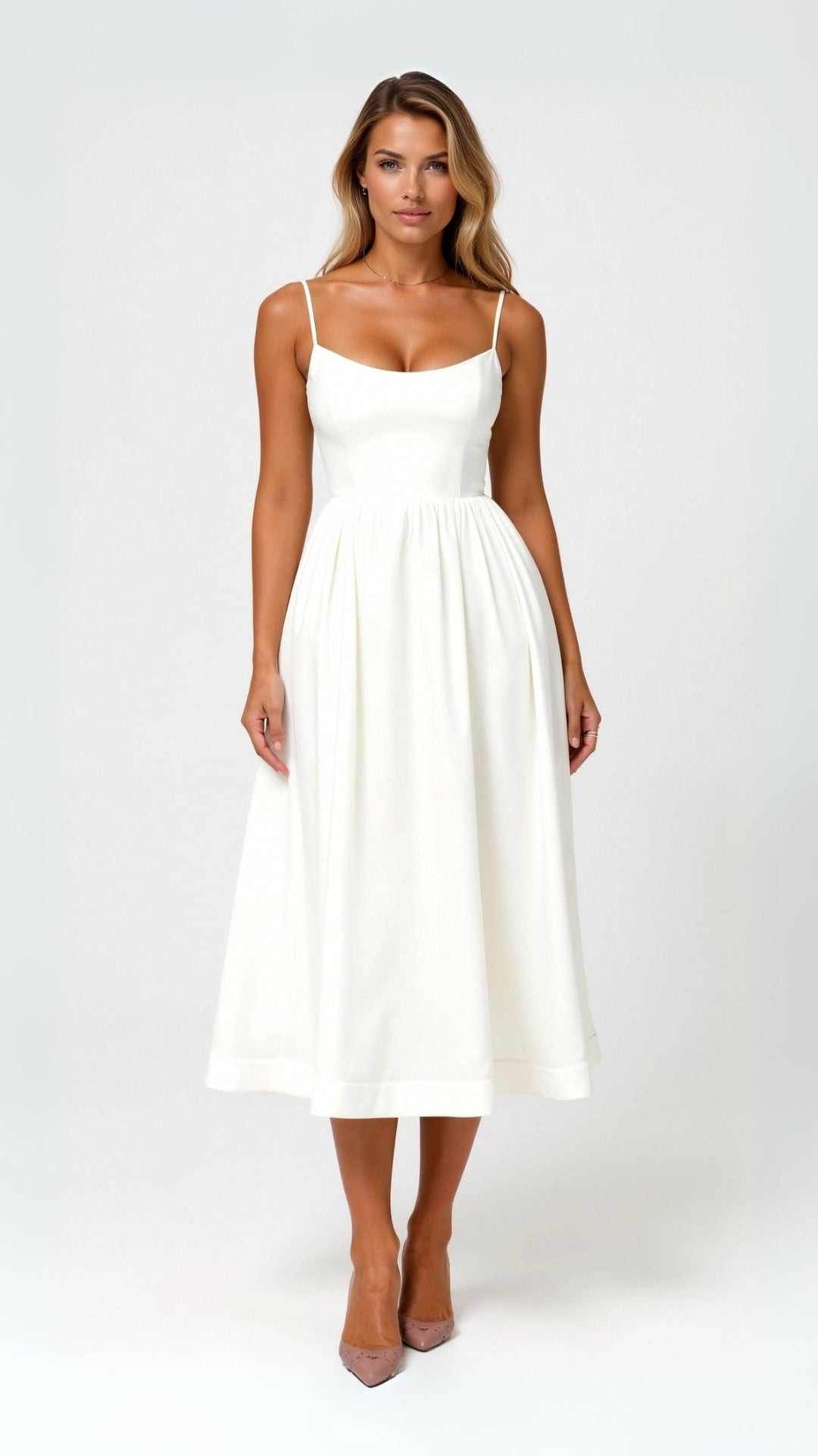 Womens Knee-Length Dress Chic Fit - BritishMode