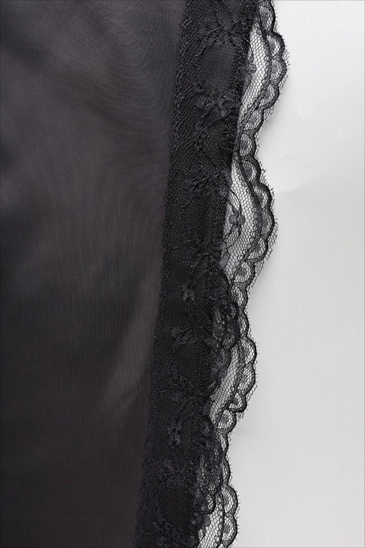 Womens Skirt with Lace Trim Regular Fit