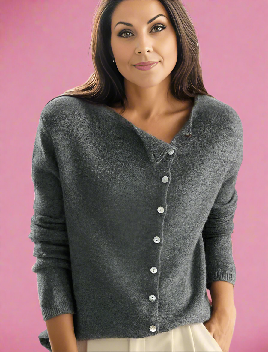 Womens Long Knitted Cardigan Warm Cozy Fit