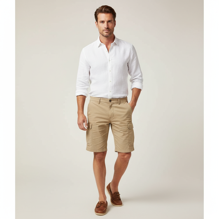 Mens Cargo Shorts Lightweight Summer Fit